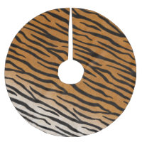 Striped Tiger Fur Realistic Exotic Animal Print