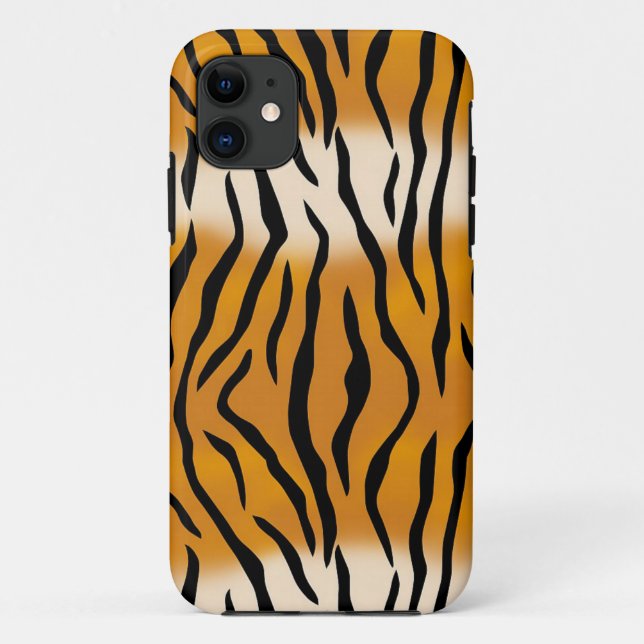 Striped Tiger Pattern Case-Mate iPhone Case (Back)