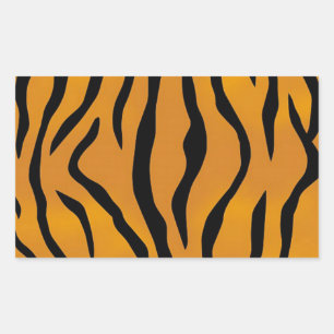 Striped Tiger Pattern Sticker