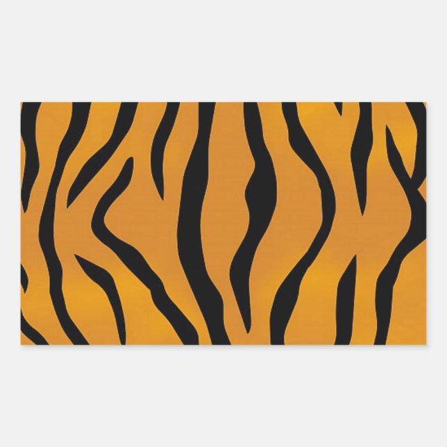 Striped Tiger Pattern Sticker (Front)