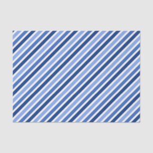 Striped Tissue Paper:Blue And White Stripes Tissue Paper