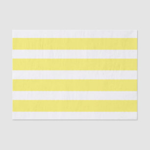 Striped Tissue Paper: Yellow And White Big Stripes Tissue Paper