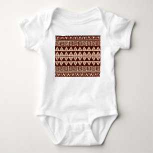 Striped Tribal: Ornamental Artwork. Baby Bodysuit