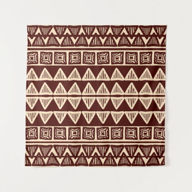 Striped Tribal: Ornamental Artwork. Tapestry (Front)