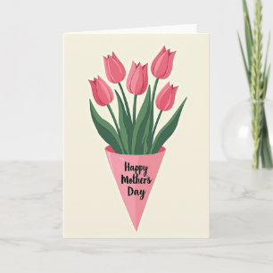 Striped Tulip Bouquet Card