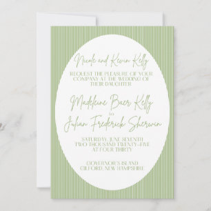 Striped Wedding Invitation! Holiday Card