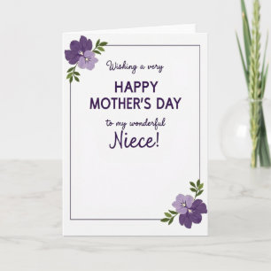 Striped Wonderful Niece Card