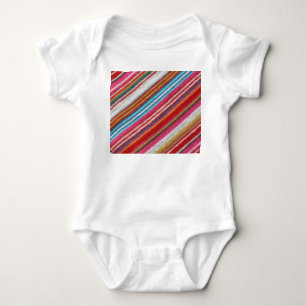 Striped woollen fabric: cozy, stylish baby bodysuit