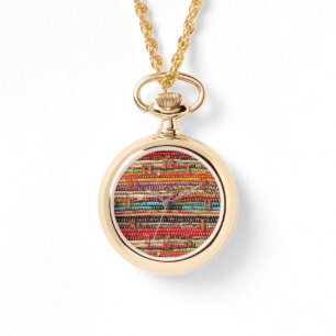 Striped Woven fabric rope weave natural Watch