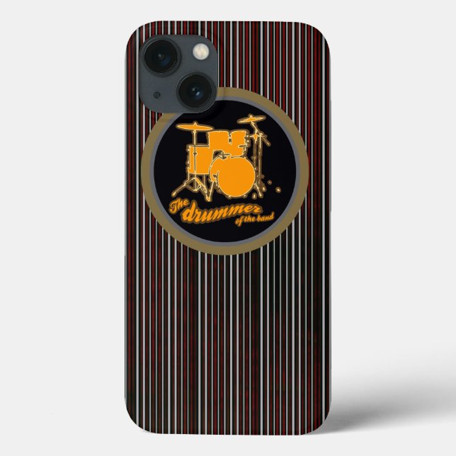striped yellow drum Case-Mate iPhone case (Back)