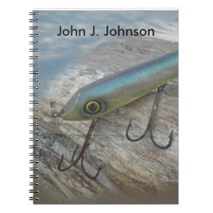 Striper Xpert Surf Slapper Antique Fishing Lure Notebook