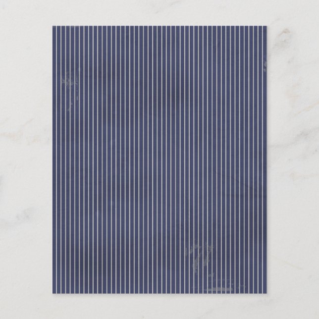stripes86 DARK NAVY BLUE WHITE GRUNGE STRIPES PATT Flyer (Front)