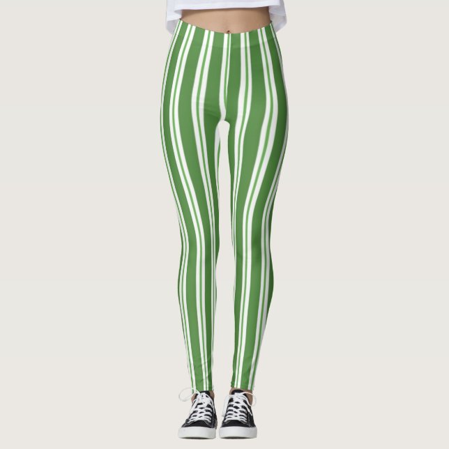 stripes abstract art leggings (Front)