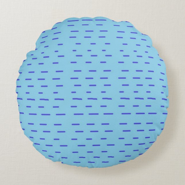 stripes abstract art round pillow (Front)
