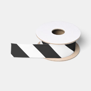 STRIPES adjustable Black Satin Ribbon