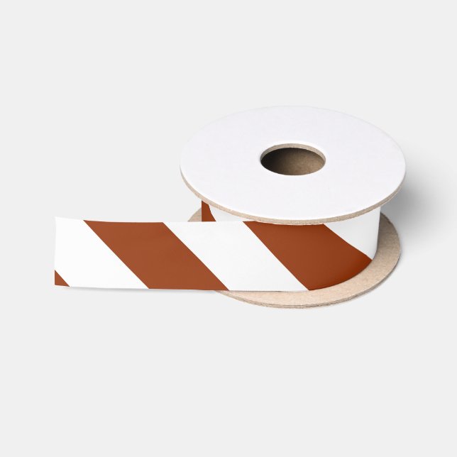 STRIPES adjustable Brown Satin Ribbon (Spool)