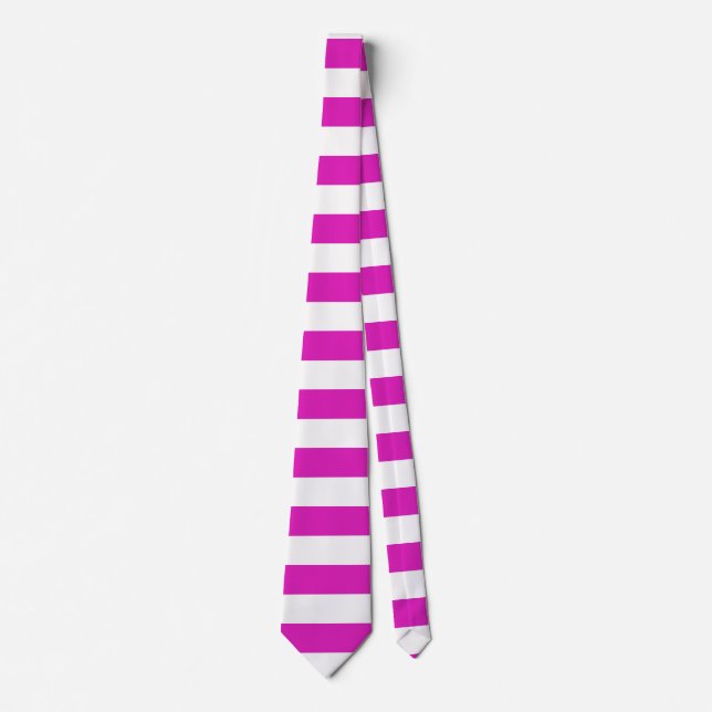 STRIPES adjustable pink Tie (Front)