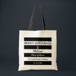 Stripes and Anchor Nautical Bride's Entourage Bag<br><div class="desc">This modern bag is ideal for a destination wedding, or a wedding with a beach or summer theme. It features horizontal stripes in two colours with an anchor in one of the stripes. This bag makes a perfect gift for a Maid of Honour, Bridesmaids, Mother of the Bride or any...</div>