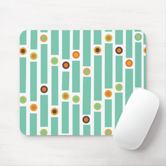 Stripes and Circles  Mouse Pad (With Mouse)