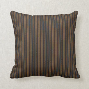 Stripes and Diamonds Throw Pillow