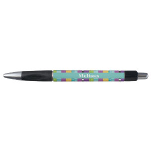 Stripes and Dots Personalized Pen