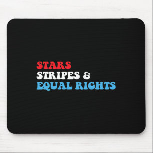 Stripes And Equal Rights 4th July Patriotic Womens Mouse Pad