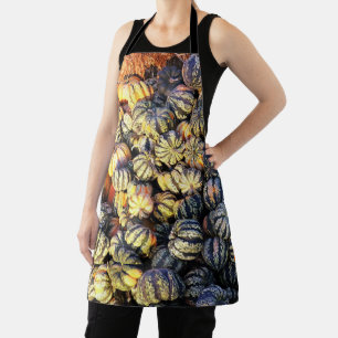 Stripes And Pumpkins Apron