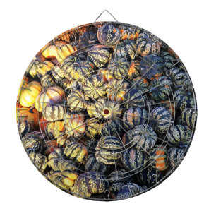 Stripes And Pumpkins  Dartboard