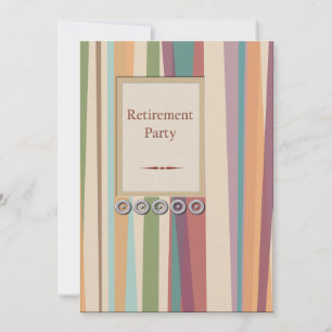 Stripes and Rivets Retirement Invitation