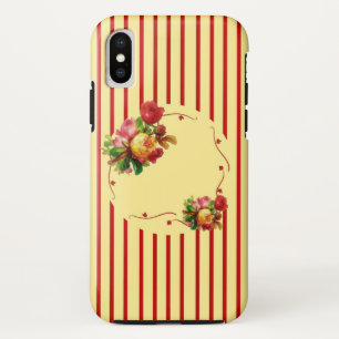 Stripes and Roses Case-Mate Tough iPhone X Case