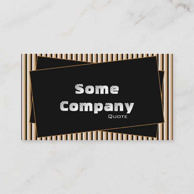 Stripes And Scraps (Hot Cocoa) Business Card (Front)