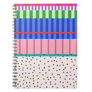 Stripes and Spots Pattern Notebook Journal