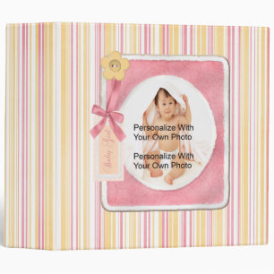 Stripes Baby Girl Photo Binder