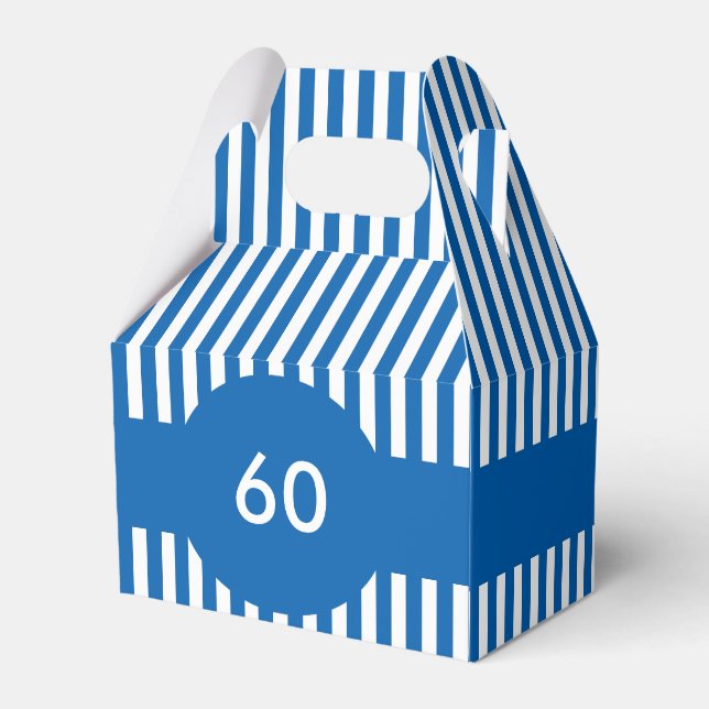 Stripes Bespoke Design Favor Box (Back Side)