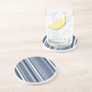 Stripes Blue Coaster