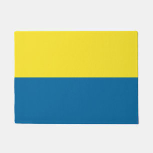 Stripes Blue & Yellow Customizable Doormat