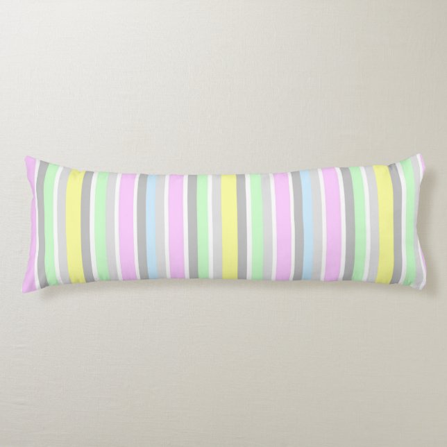  Stripes  Body Pillow (Front)