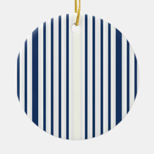 Stripes Ceramic Ornament