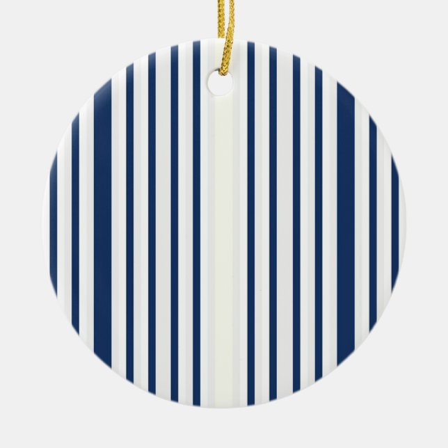 Stripes Ceramic Ornament (Front)