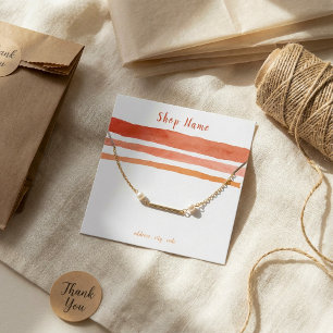 Stripes collier carré ou carte d'affichage bracele