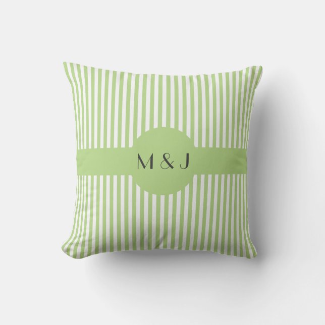 Stripes Colour Your Own Throw Pillow (Front)