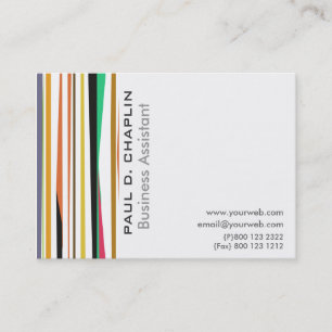 Stripes Colourful Business Consultant   Affordable Appointment Card