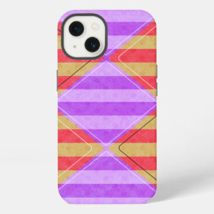 Stripes, Diamonds, Spot Pattern by Shirley Taylor iPhone 13 Case