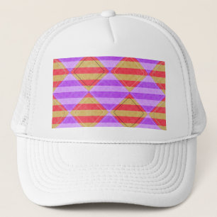 Stripes, Diamonds, Spot Pattern by Shirley Taylor Trucker Hat