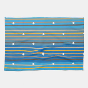 stripes dots kitchen towel
