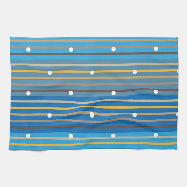 stripes dots kitchen towel (Horizontal)