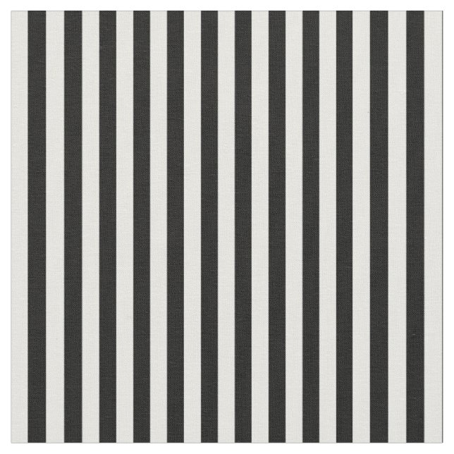 Stripes Fabric, Black-White 09 Fabric (Close Up)