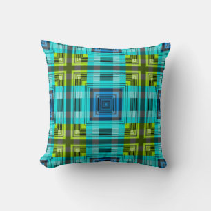 Stripes Fashion Retro Pattern Art Design Abstract Throw Pillow