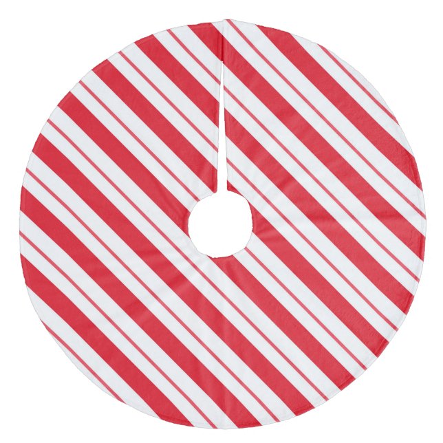 Stripes Fleece Tree Skirt (Front)