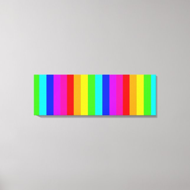 stripes full colours canvas print (Front)